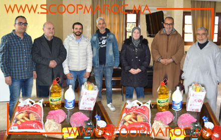 أرباب التعليم الخصوصي بسطات في مبادرة إنسانية تضامنية لتوزيع 300 قفة من المساعدات الغذائية على معوزي عروس الشاوية