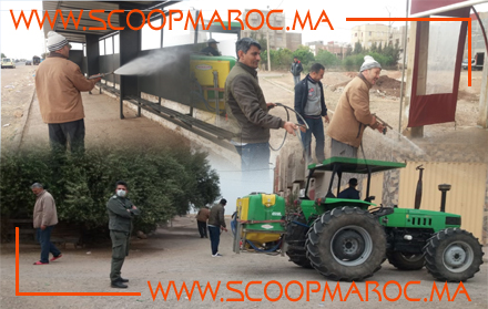 جمعية أجال أولاد بوزيري تطلق مبادرة مدنية لنظافة وتعقيم الفضاءات العمومية بجماعة خميس سيد محمد بن رحال كإجراء احترازي من أجل محاصرة كورونا