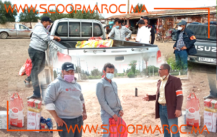 أجيال الحوزاة توزع قففا من المساعدات الغذائية لفائدة الأسر المعوزة بسيدي العايدي