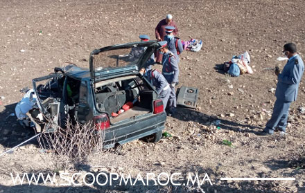 مصرع شخصين وإصابة 7 آخرين في حادثة سير مأساوية ضواحي سطات