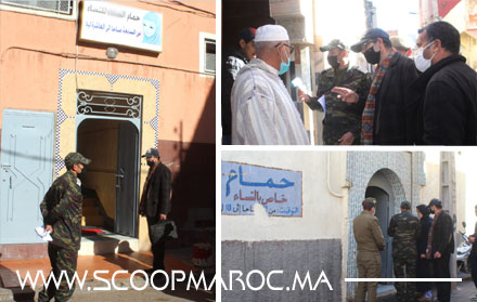 سطات: استئناف الحمامات لأنشطتها الخدمات مع حملات مفاجئة للتأكد من مدى التزامهم بالبروتوكول الصحي