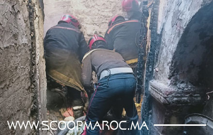 تفاصيل: تفحم شخص في بداية عقده التاسع داخل حريق بمقر سكنه بدرب الصابون بسطات