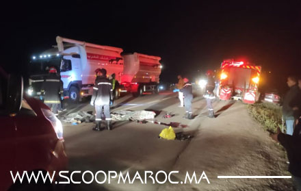 تفاصيل: مصرع شخصين في حادثة سير مأساوية بمدخل سطات