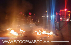 بالصور: تفاصيل مصرع شخصين أحدهما طالب جامعي في حادثة سير مأساوية بمدخل سطات