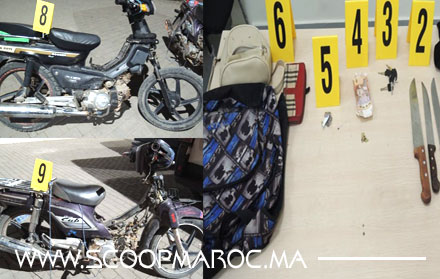 تفاصيل بالصور: أمن سطات يستعين بأسلحته الوظيفية لإيقاف مشتبه بهما في اولاد افريحة