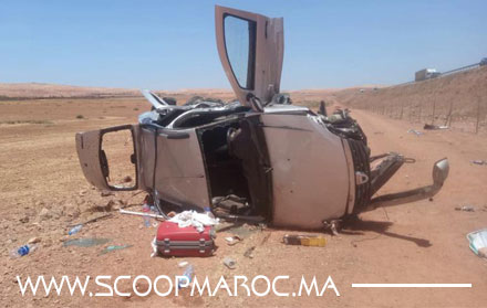 إقليم سطات: مصرع شخصين في انقلاب سيارة ضواحي البروج