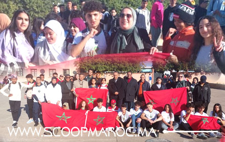 الثانوية التأهيلية الرازي بسطات تحتفل بإنجاز المنتخب المغربي في مونديال قطر