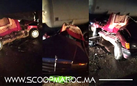 مصرع أربعة أشخاص ينحدرون من سطات في فاجعة سير مأساوية بإقليم جرسيف